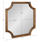 Miroir encadré en bois festonné Kate et Laurel Hogan