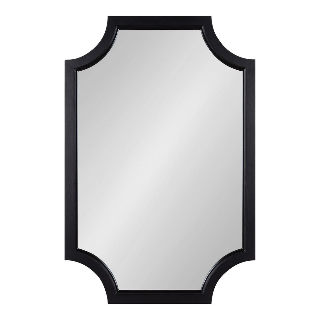 Miroir encadré en bois festonné Kate et Laurel Hogan