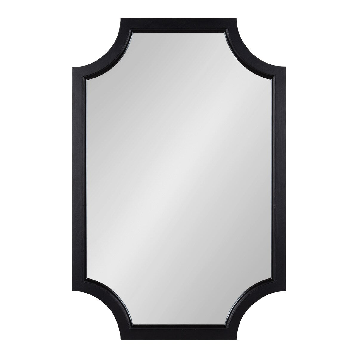 Miroir encadré en bois festonné Kate et Laurel Hogan