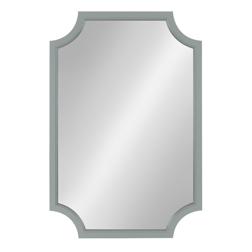 Miroir encadré en bois festonné Kate et Laurel Hogan