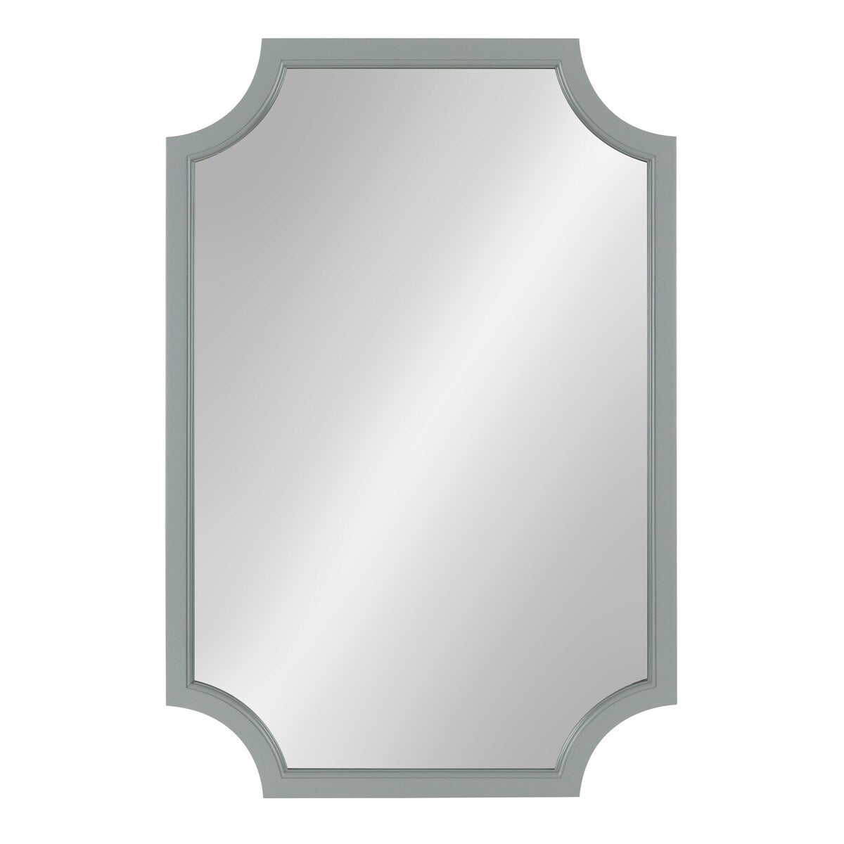 Miroir encadré en bois festonné Kate et Laurel Hogan
