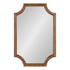 Miroir encadré en bois festonné Kate et Laurel Hogan