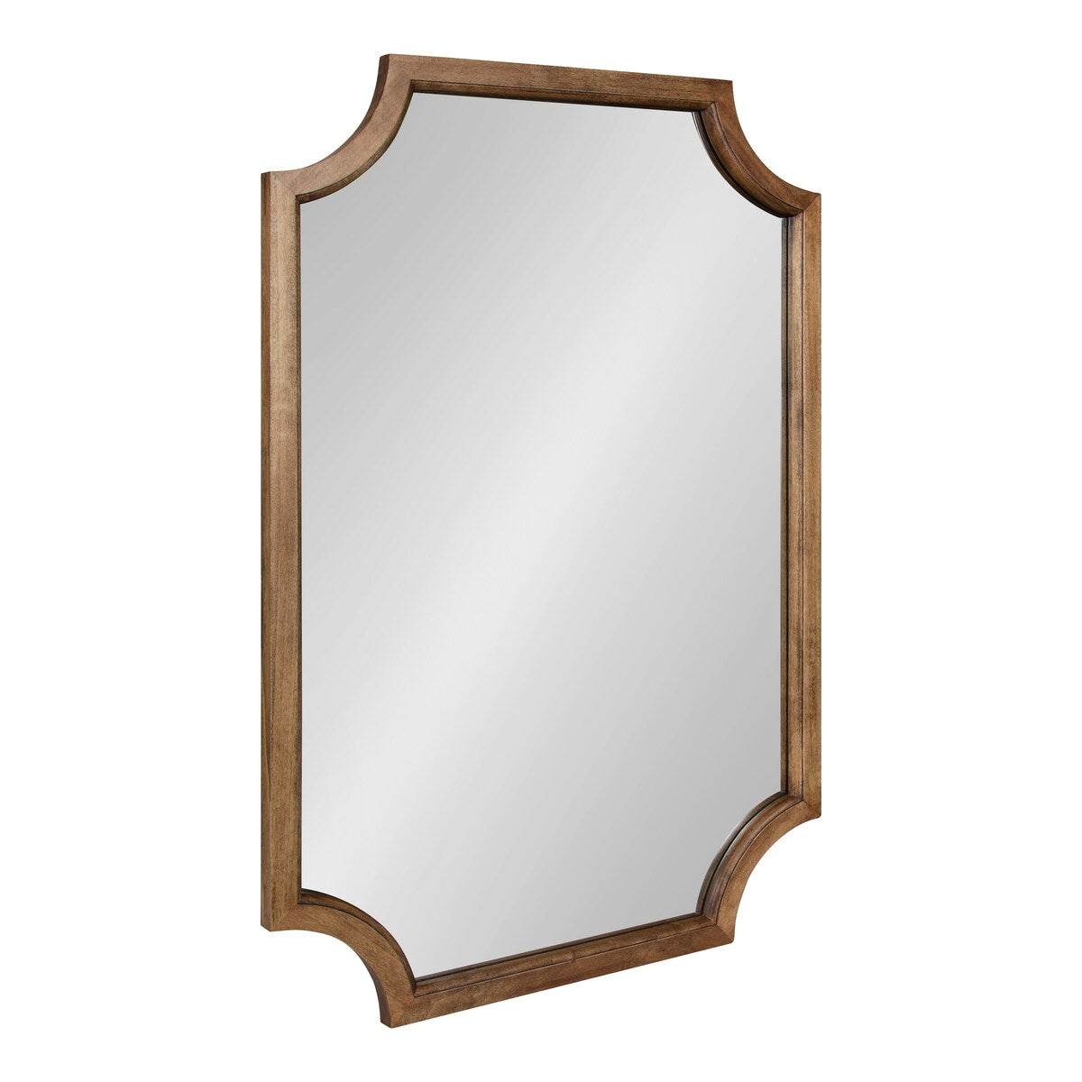 Miroir encadré en bois festonné Kate et Laurel Hogan