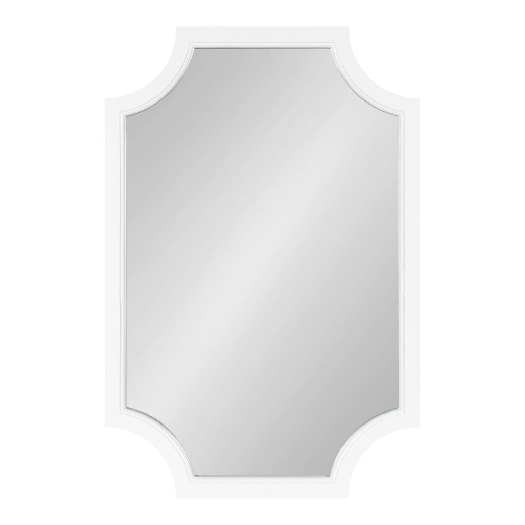 Miroir encadré en bois festonné Kate et Laurel Hogan