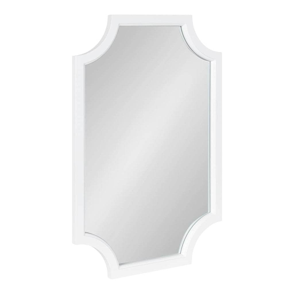 Miroir encadré en bois festonné Kate et Laurel Hogan