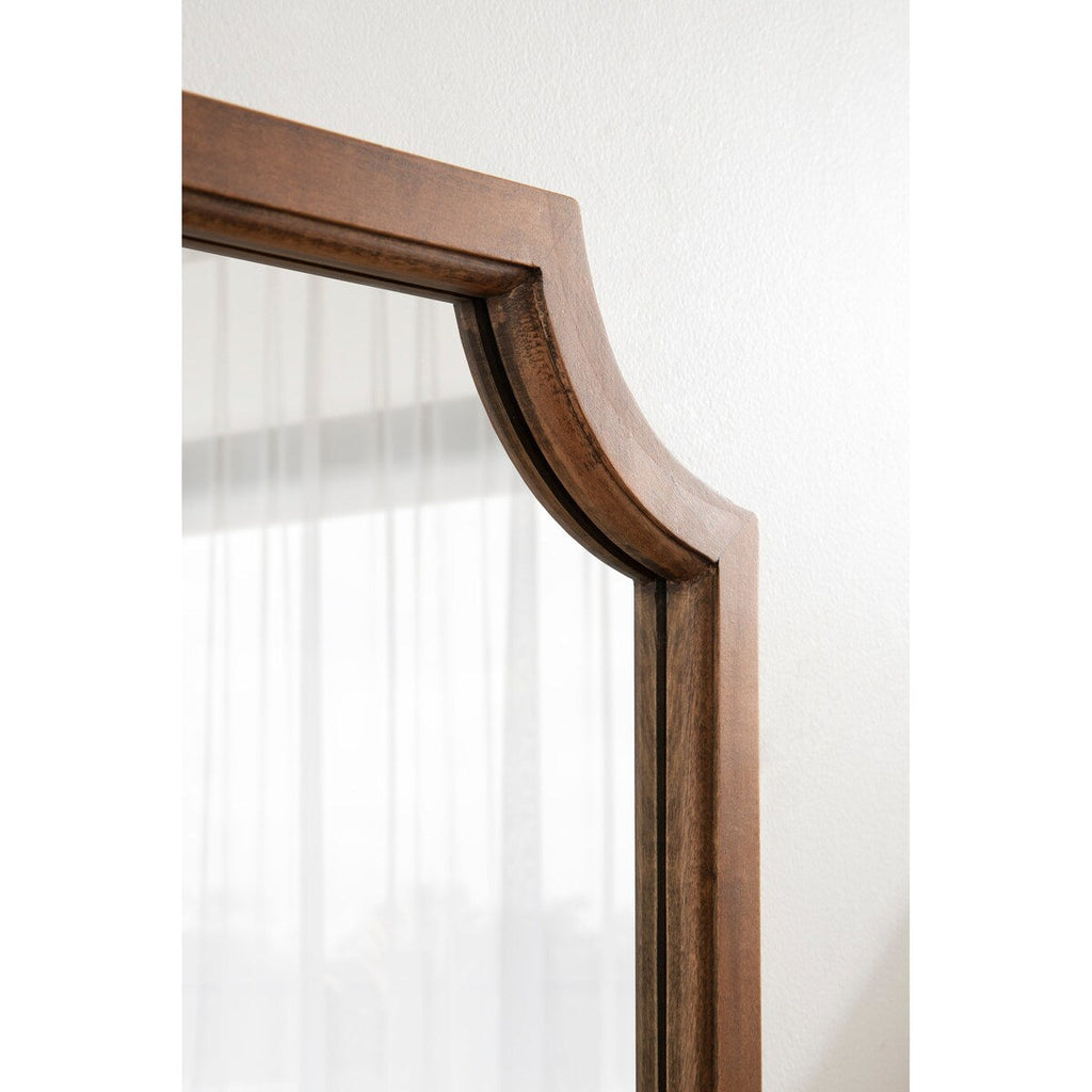 Miroir encadré en bois festonné Kate et Laurel Hogan
