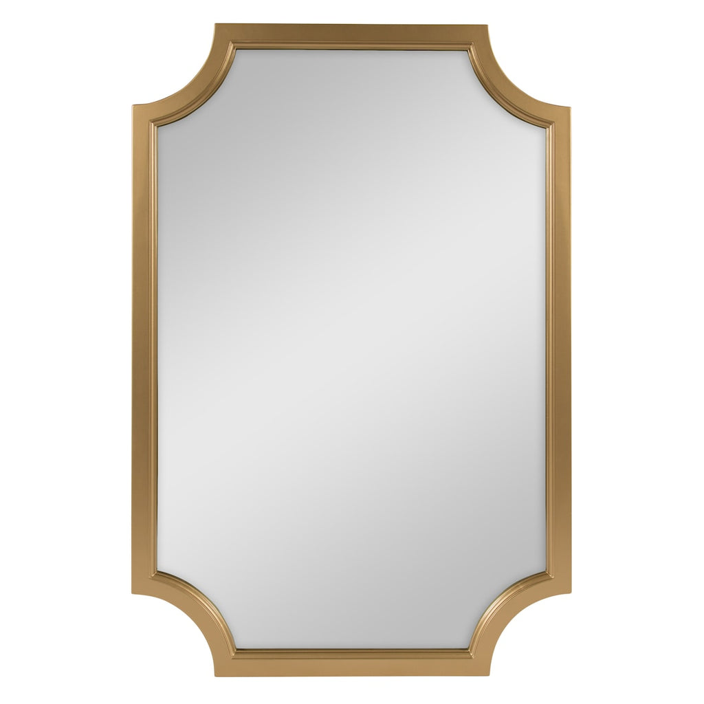 Miroir encadré en bois festonné Kate et Laurel Hogan