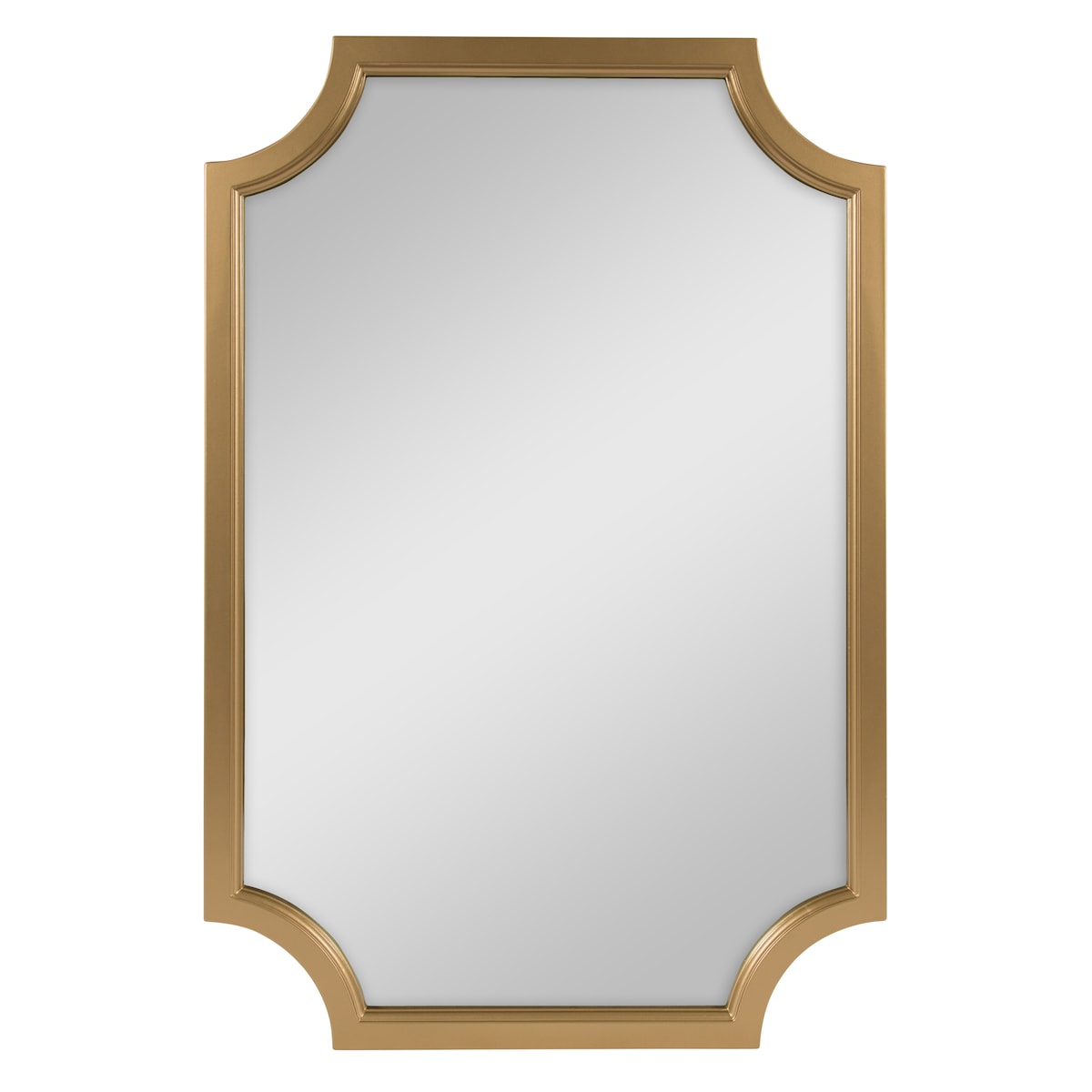 Miroir encadré en bois festonné Kate et Laurel Hogan