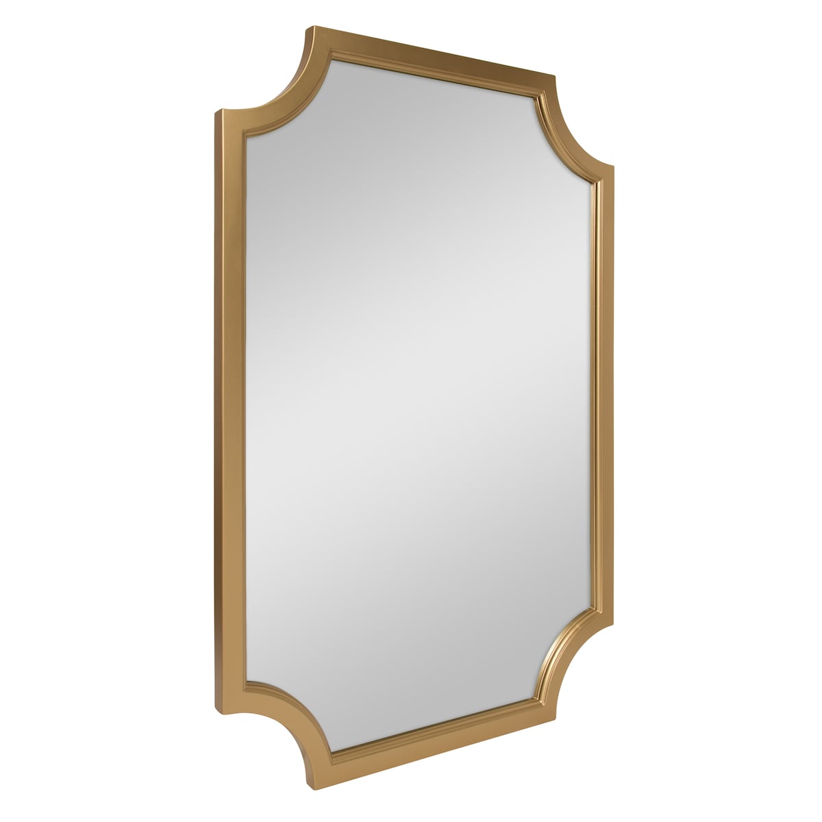 Miroir encadré en bois festonné Kate et Laurel Hogan