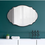Miroir mural ovale festonné Kate et Laurel Leanna