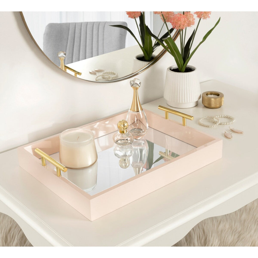Plateau décoratif avec poignée en métal Kate et Laurel Lipton