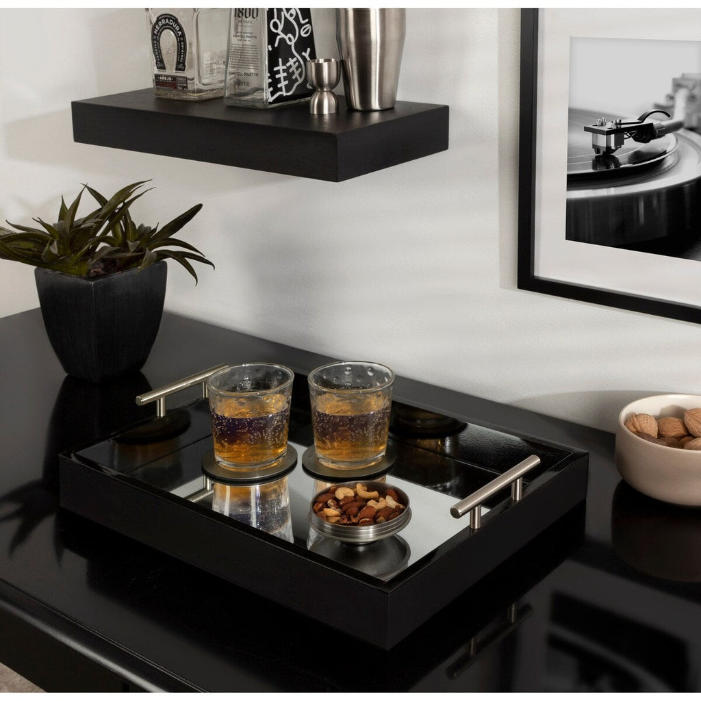 Plateau décoratif avec poignée en métal Kate et Laurel Lipton
