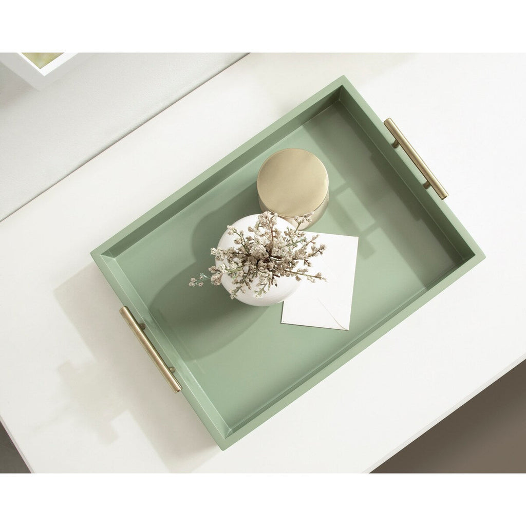 Plateau décoratif avec poignée en métal Kate et Laurel Lipton