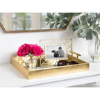 Plateau décoratif avec poignée en métal Kate et Laurel Lipton