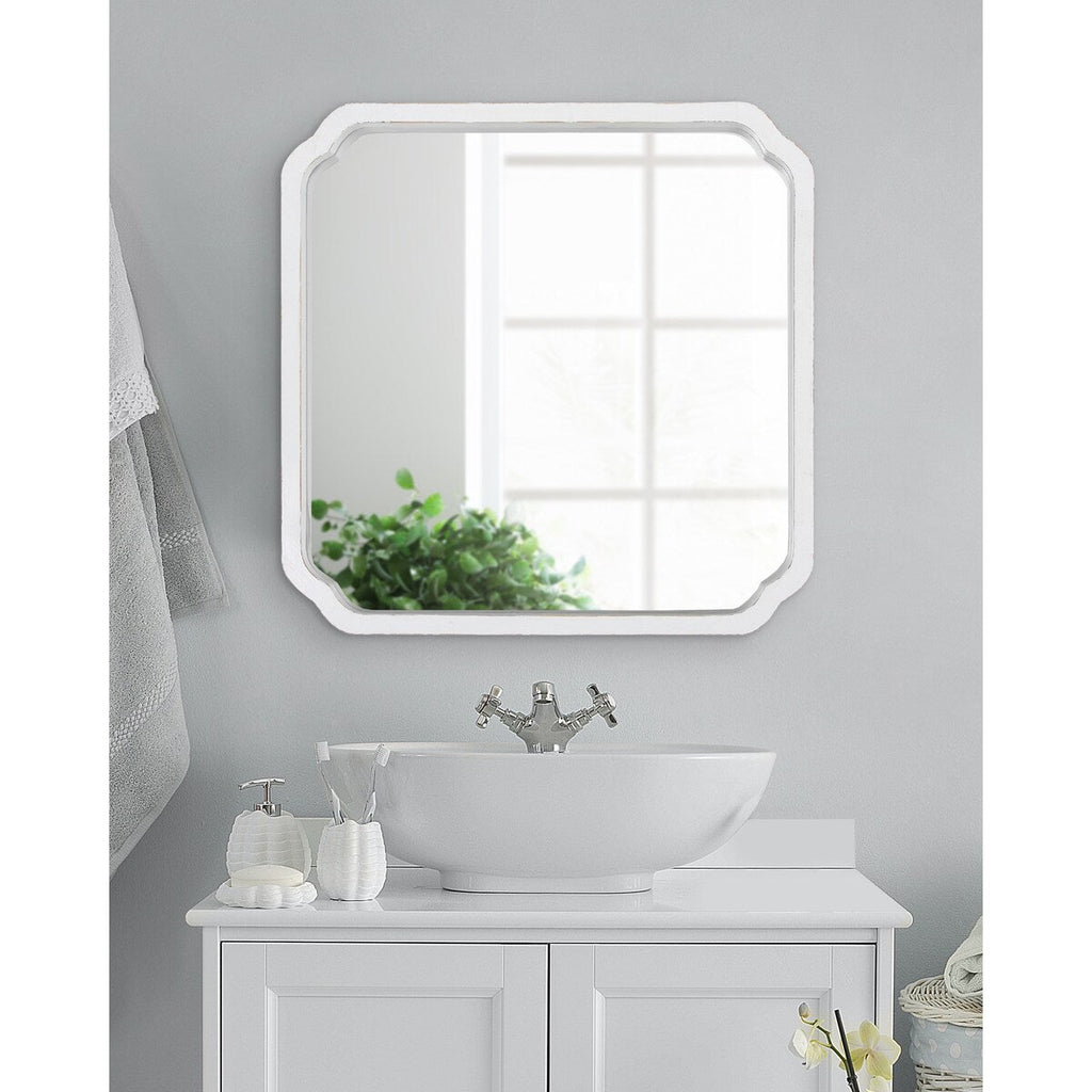 Miroir mural carré en bois Kate et Laurel Marston