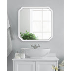 Miroir mural carré en bois Kate et Laurel Marston