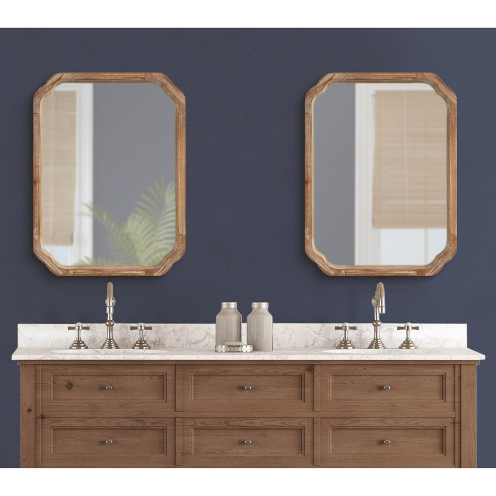 Miroir mural carré en bois Kate et Laurel Marston