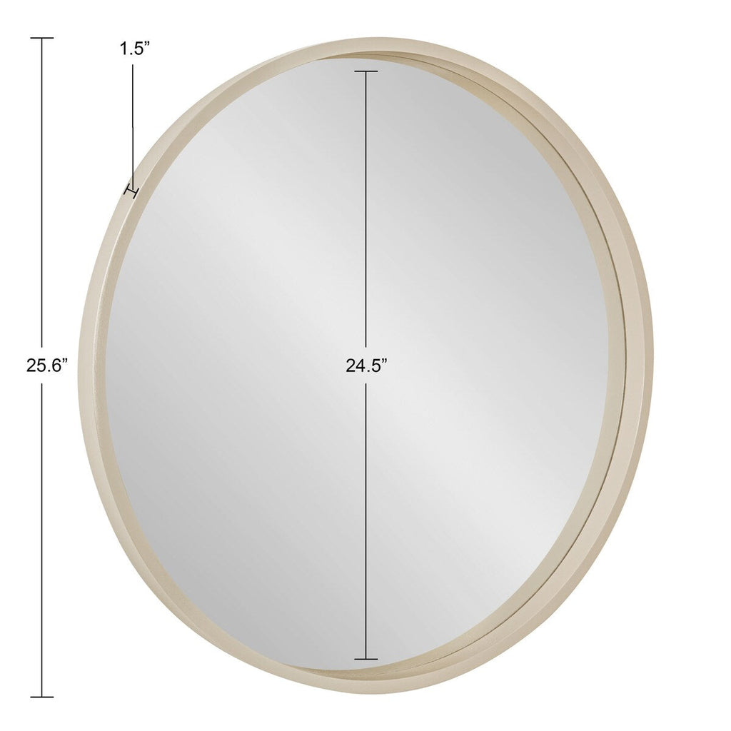 Miroir mural rond en bois Travis de Kate et Laurel