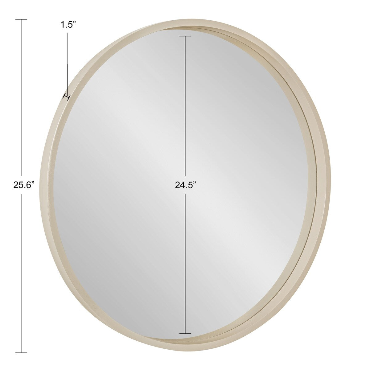 Miroir mural rond en bois Travis de Kate et Laurel