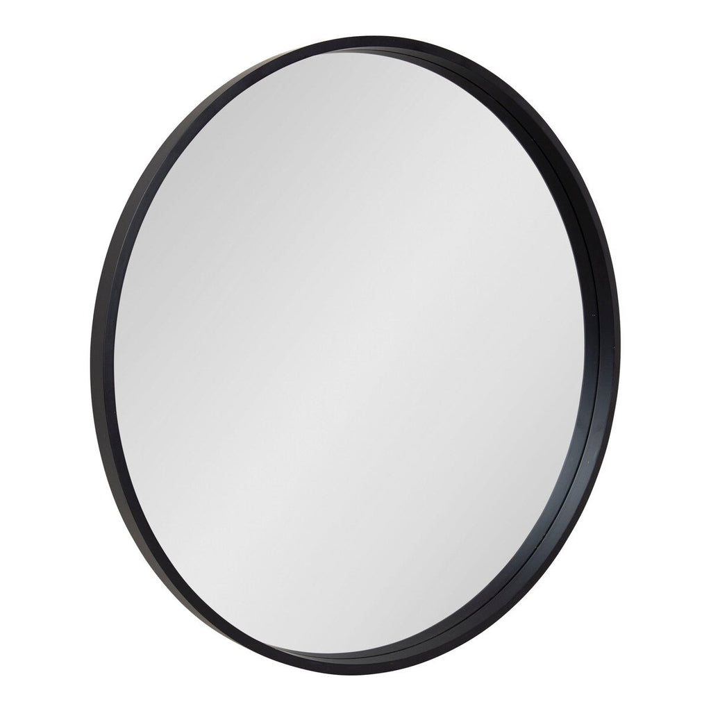 Miroir mural rond en bois Travis de Kate et Laurel