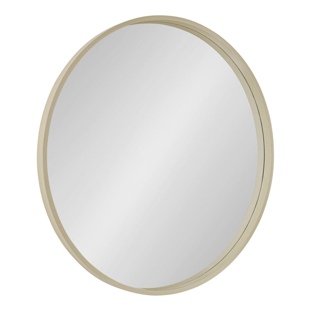 Miroir mural rond en bois Travis de Kate et Laurel
