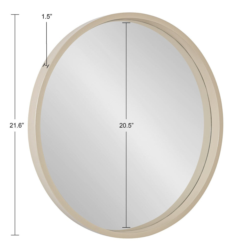 Miroir mural rond en bois Travis de Kate et Laurel