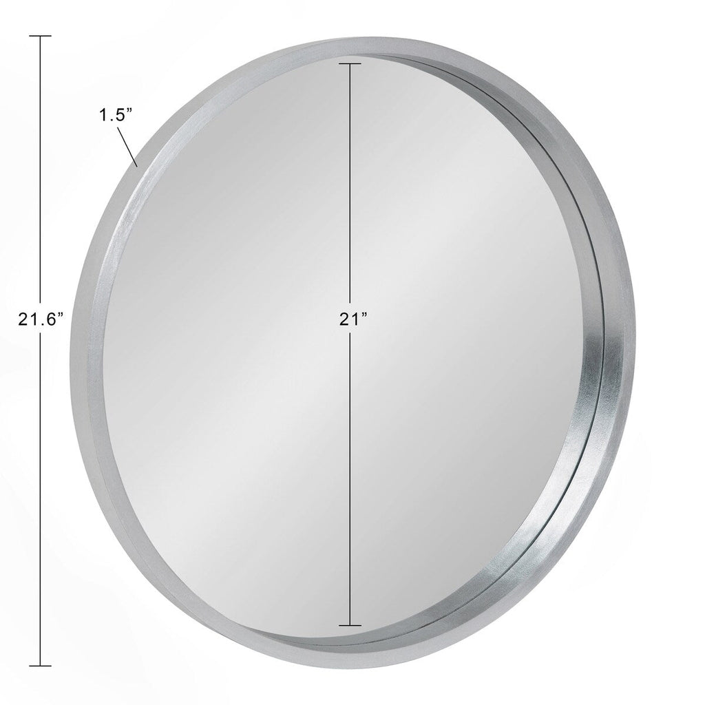 Miroir mural rond en bois Travis de Kate et Laurel