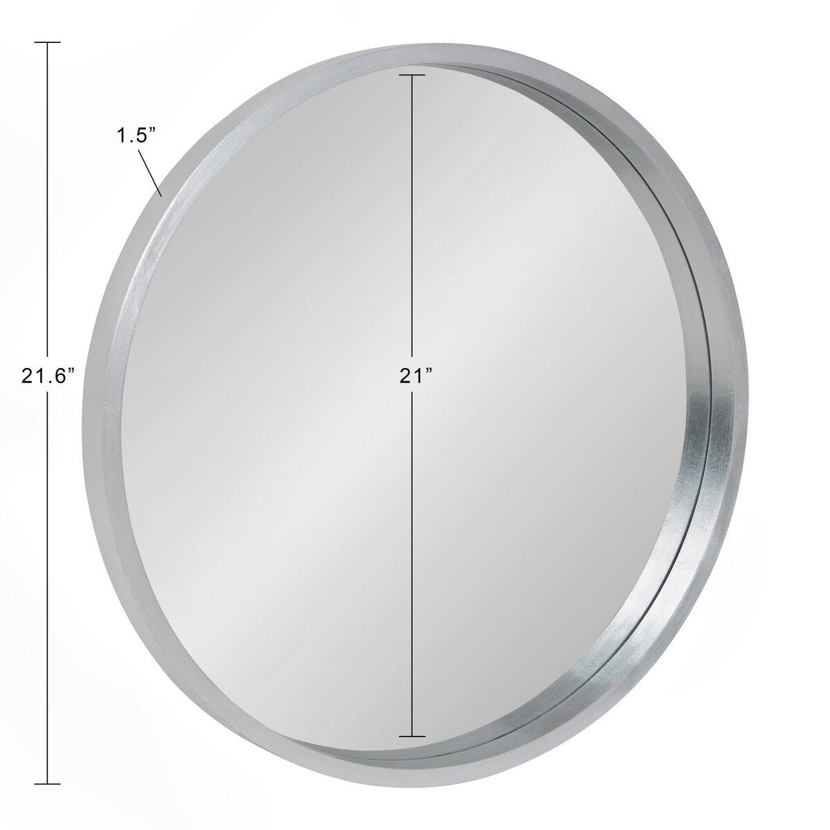 Miroir mural rond en bois Travis de Kate et Laurel