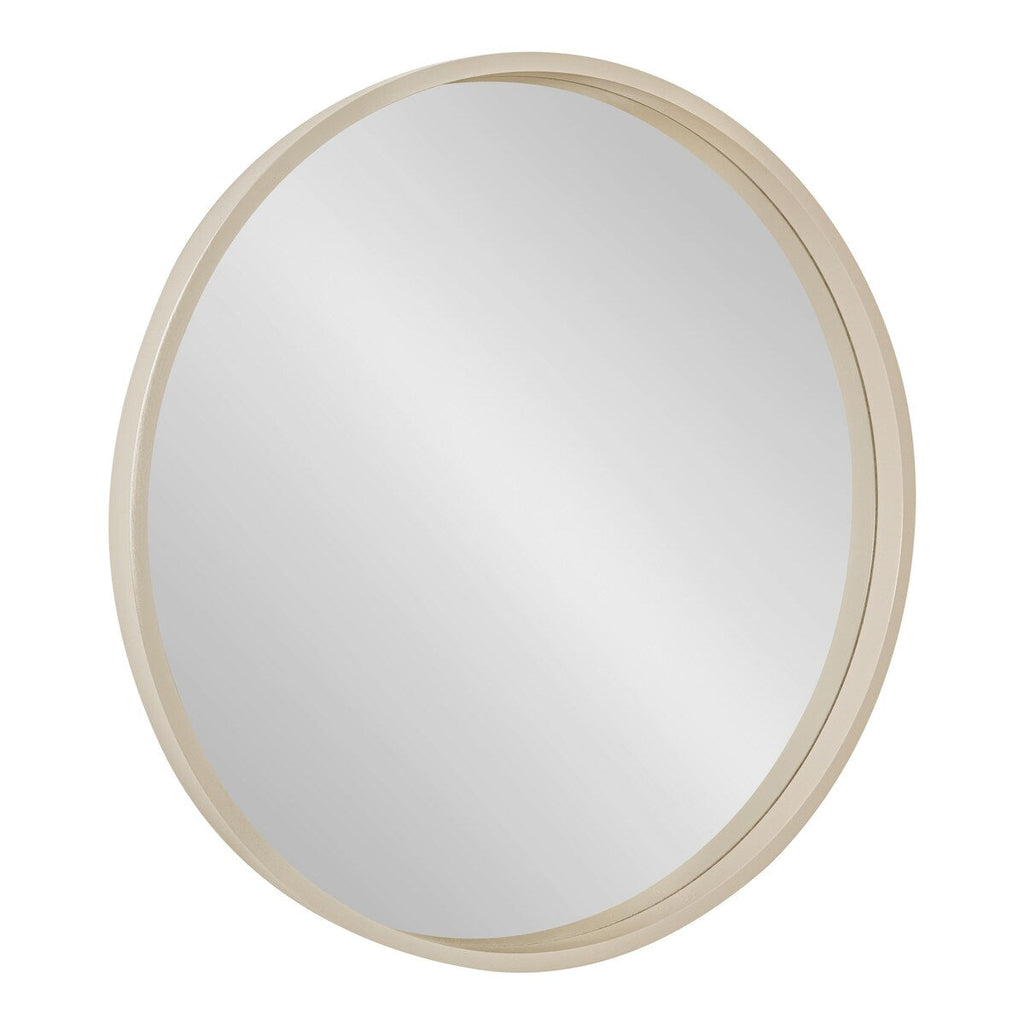 Miroir mural rond en bois Travis de Kate et Laurel