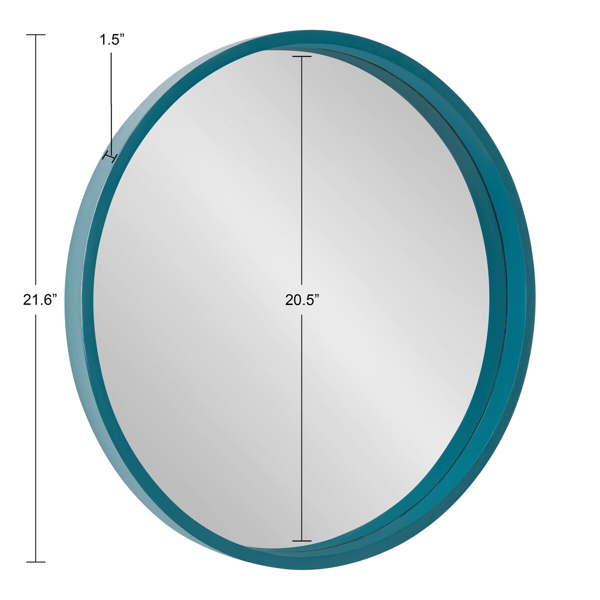 Miroir mural rond en bois Travis de Kate et Laurel