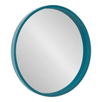 Miroir mural rond en bois Travis de Kate et Laurel