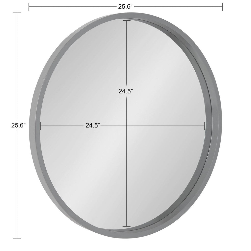 Miroir mural rond en bois Travis de Kate et Laurel