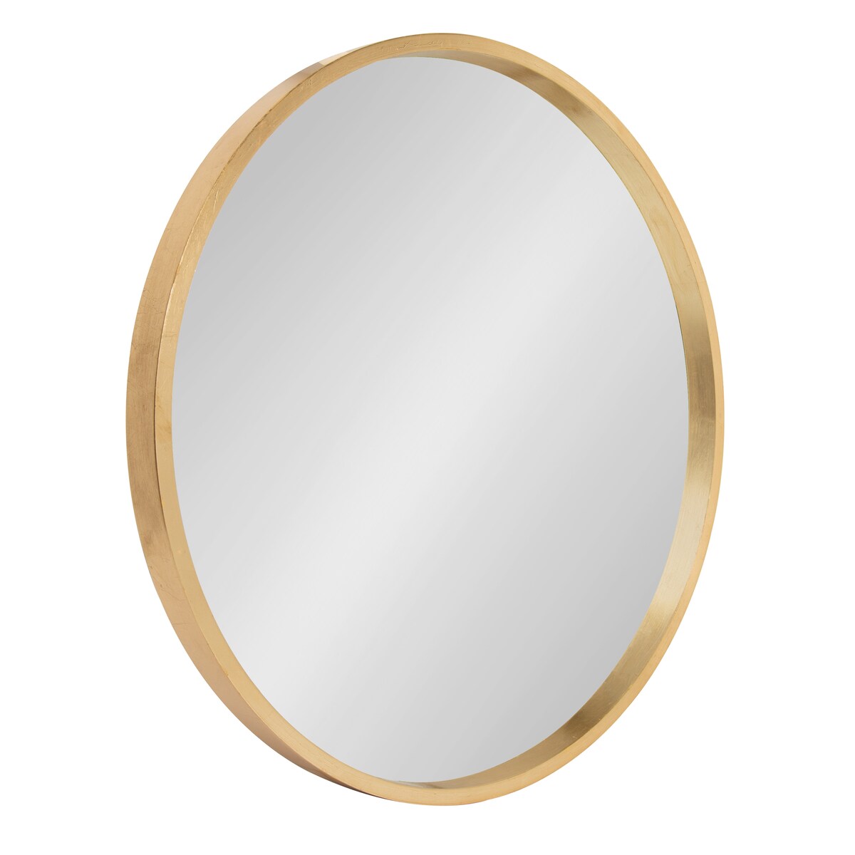 Miroir mural rond en bois Travis de Kate et Laurel