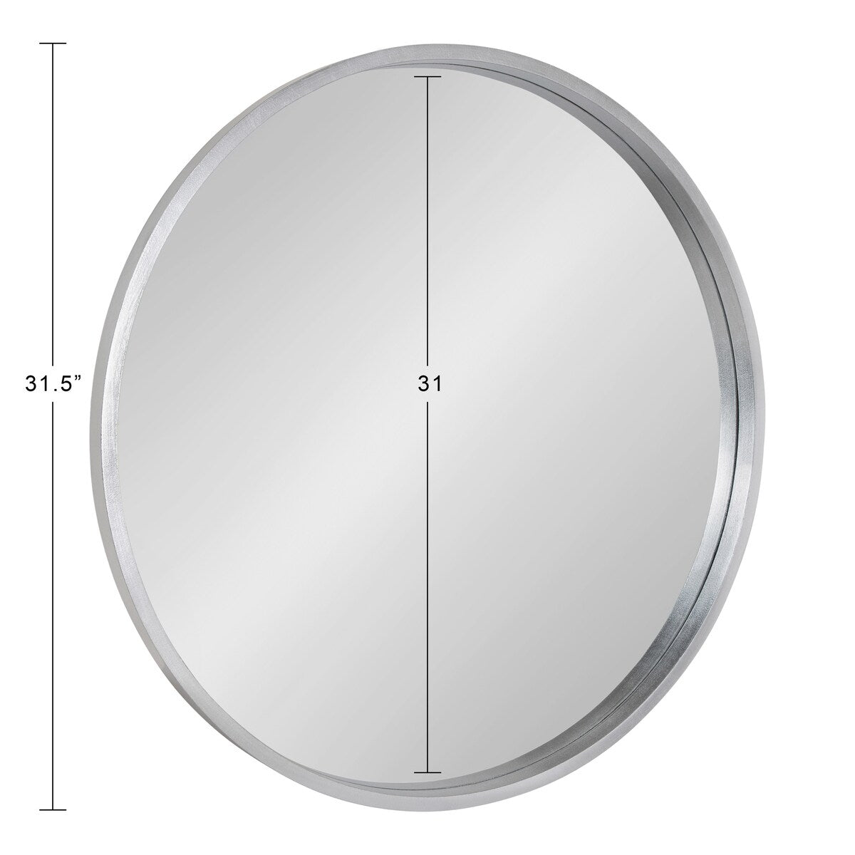 Miroir mural rond en bois Travis de Kate et Laurel