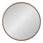 Miroir mural rond en bois Travis de Kate et Laurel
