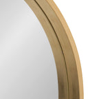 Miroir mural rond en bois Travis de Kate et Laurel