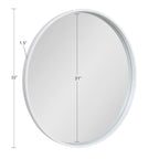 Miroir mural rond en bois Travis de Kate et Laurel