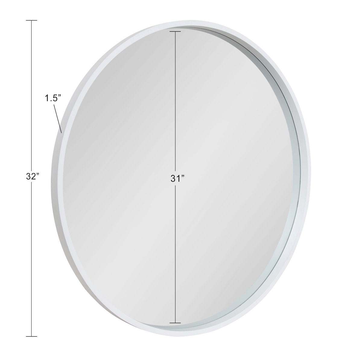 Miroir mural rond en bois Travis de Kate et Laurel