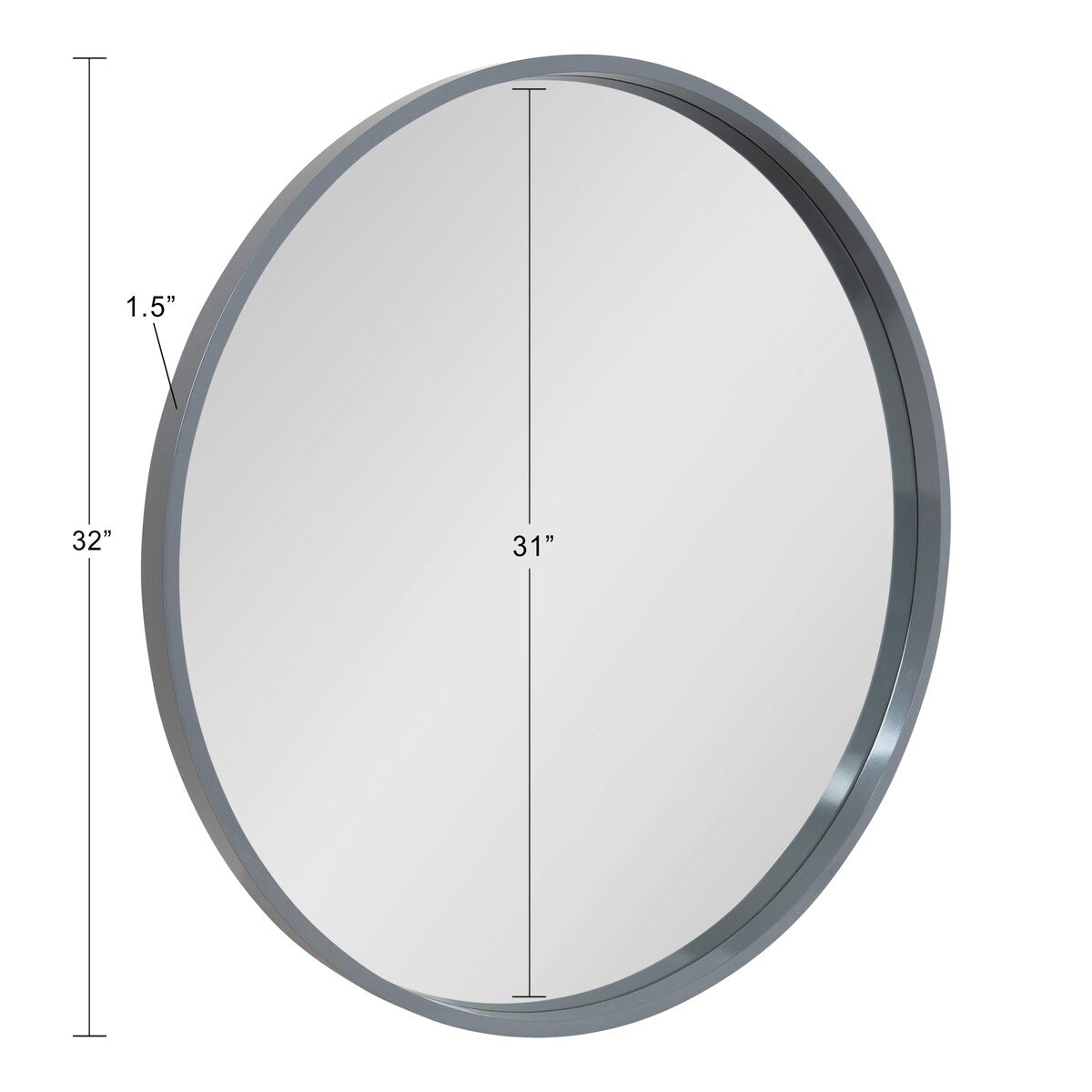 Miroir mural rond en bois Travis de Kate et Laurel