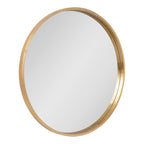 Miroir mural rond en bois Travis de Kate et Laurel