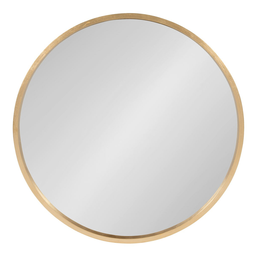 Miroir mural rond en bois Travis de Kate et Laurel