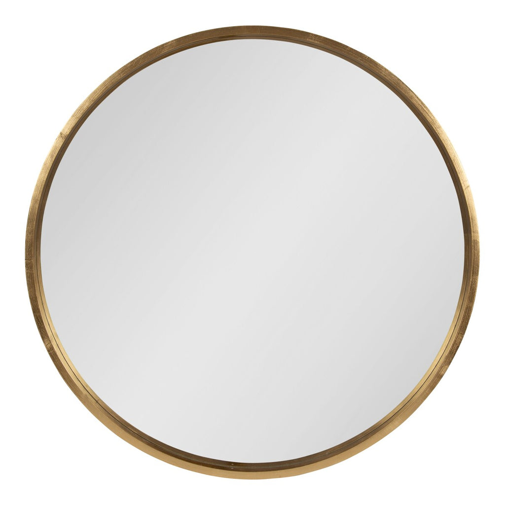 Miroir mural rond en bois Travis de Kate et Laurel