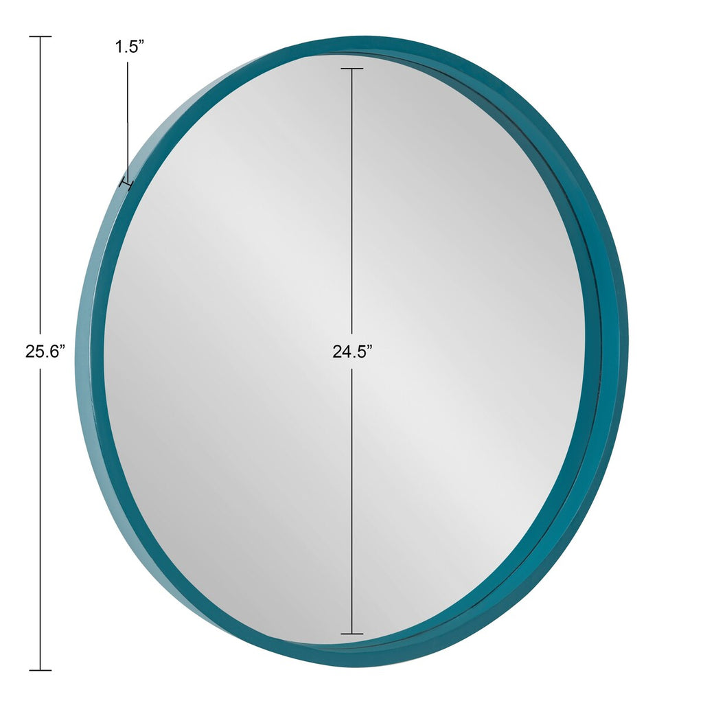 Miroir mural rond en bois Travis de Kate et Laurel