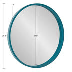 Miroir mural rond en bois Travis de Kate et Laurel