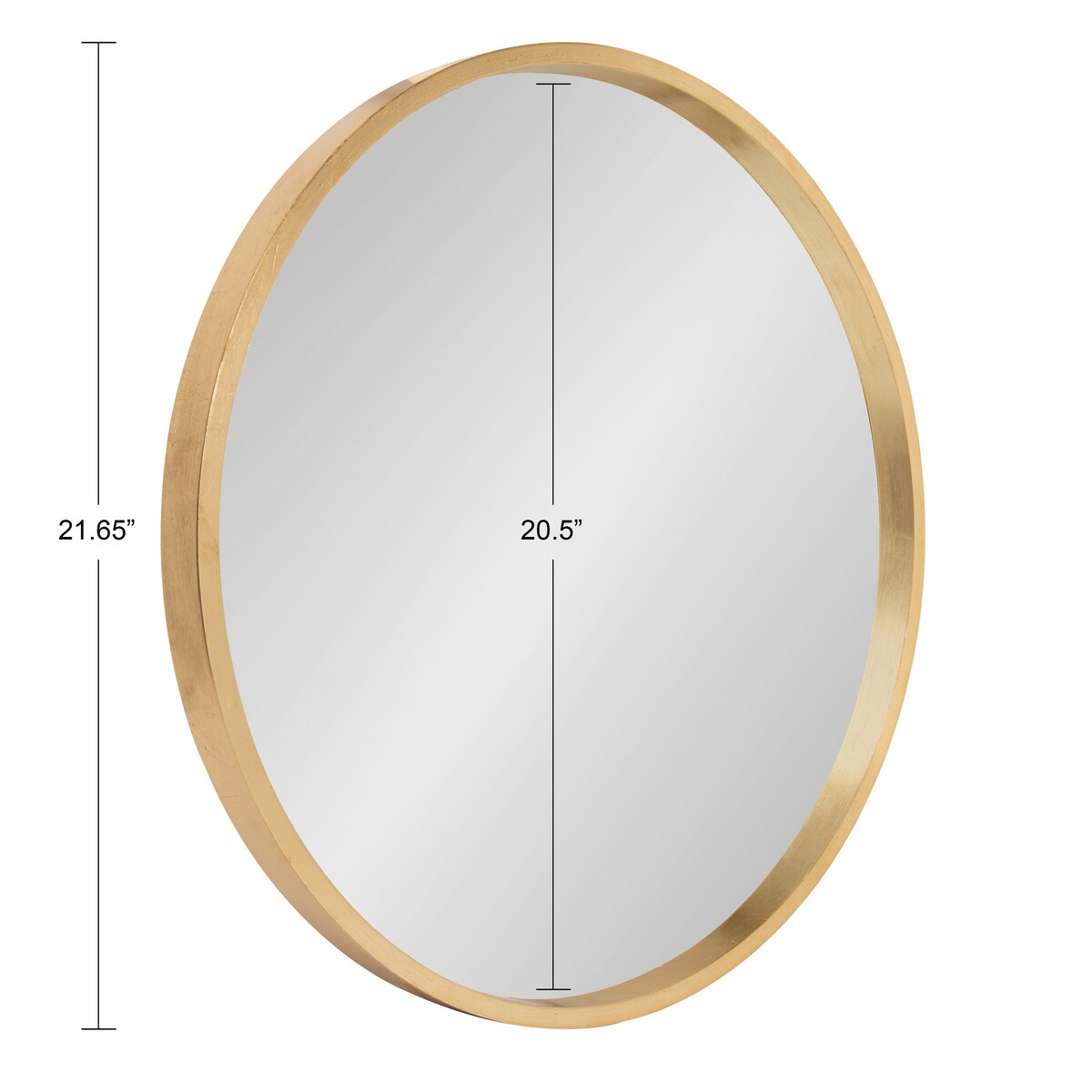 Miroir mural rond en bois Travis de Kate et Laurel