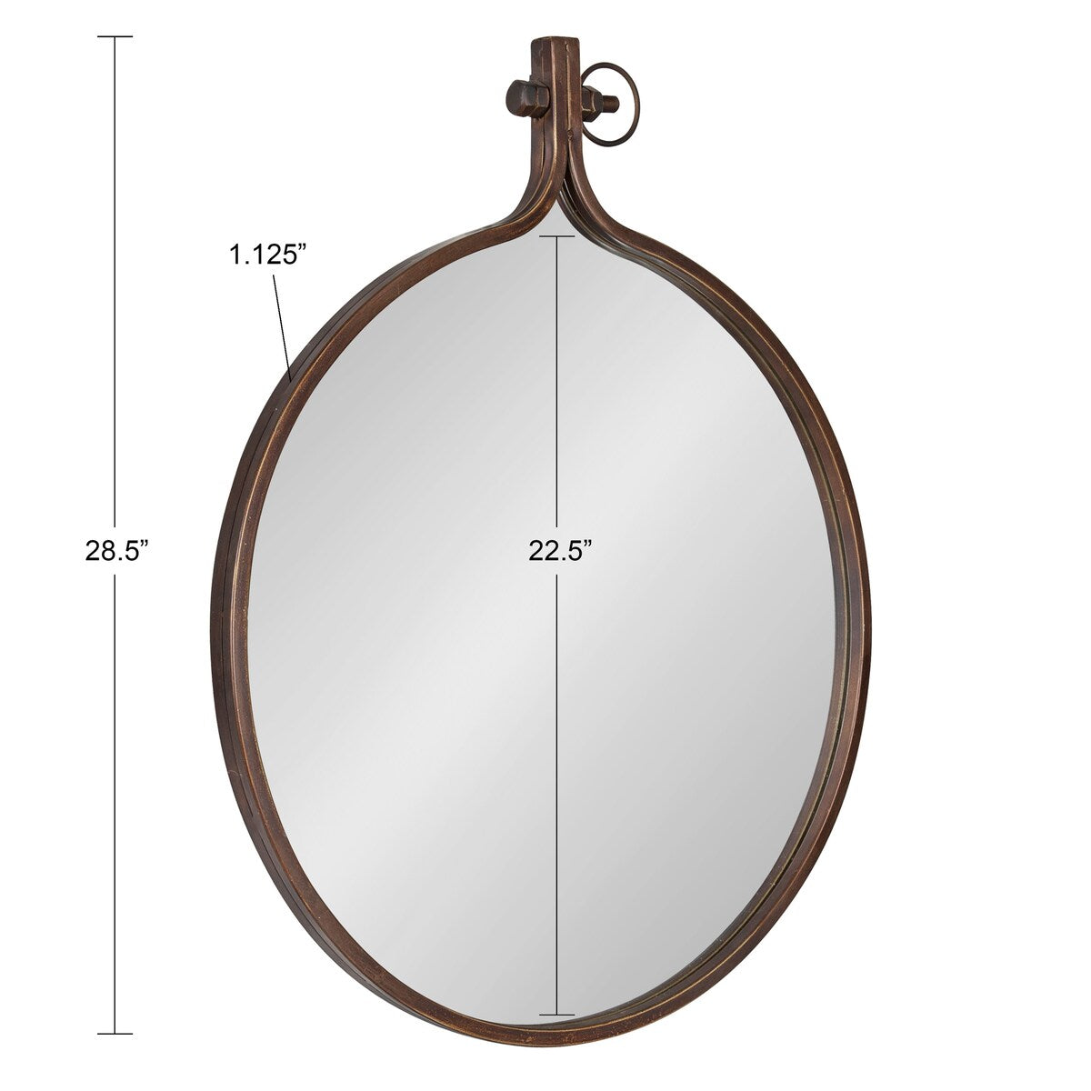Miroir mural rond Kate et Laurel Yitro