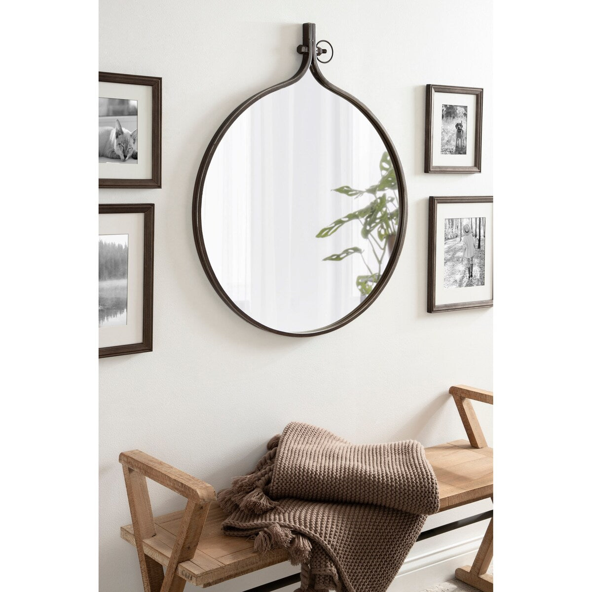 Miroir mural rond Kate et Laurel Yitro
