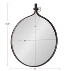 Miroir mural rond Kate et Laurel Yitro