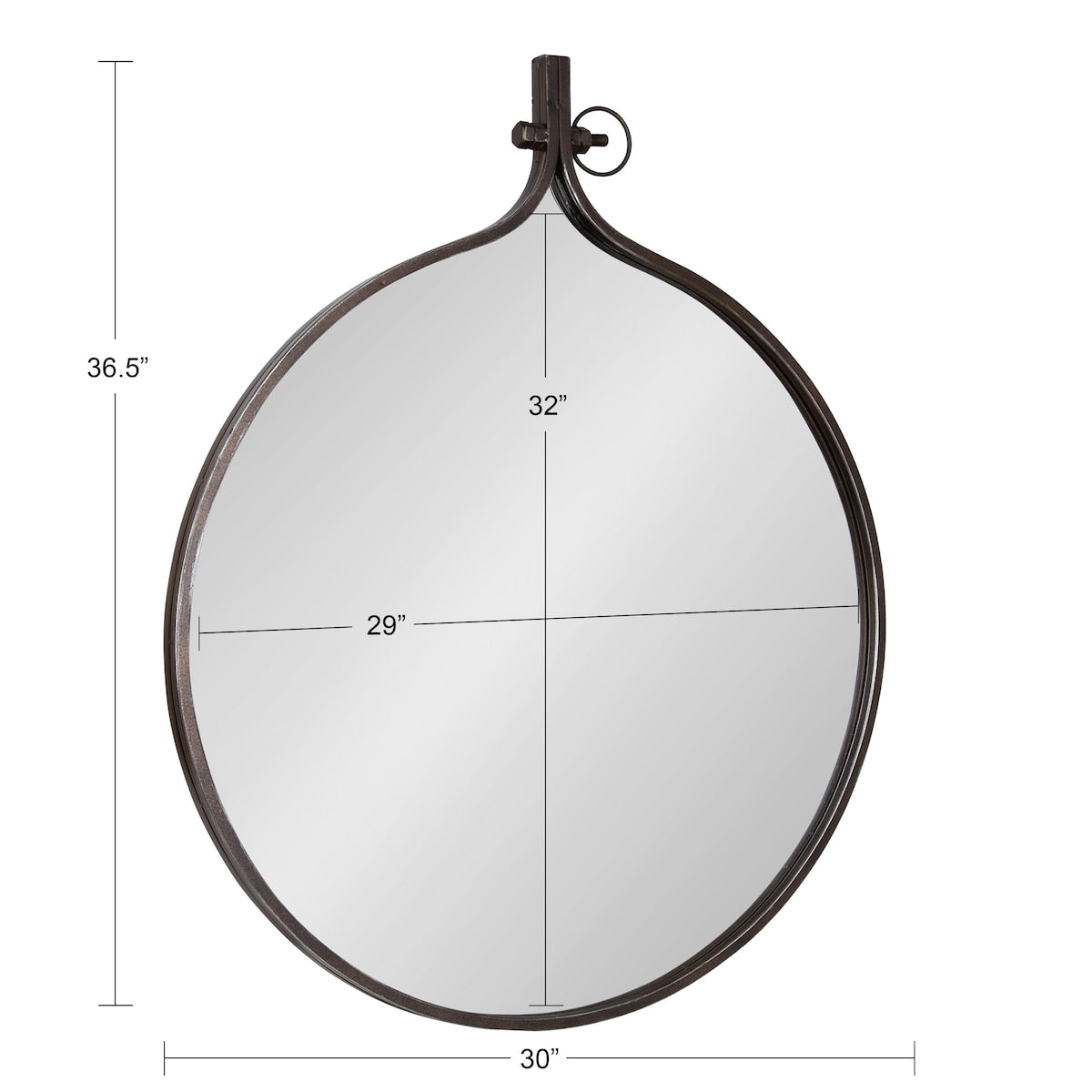 Miroir mural rond Kate et Laurel Yitro