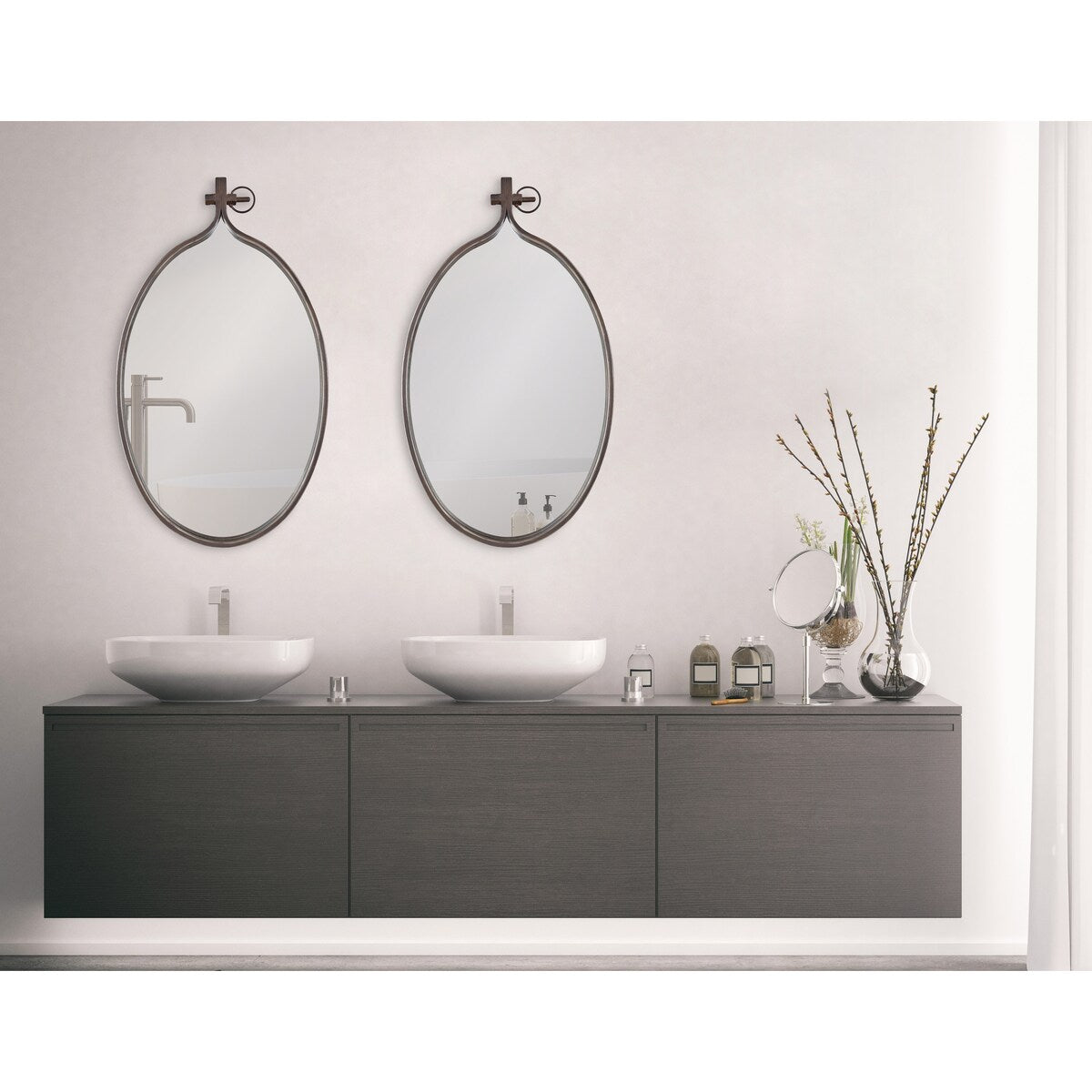 Miroir mural rond Kate et Laurel Yitro
